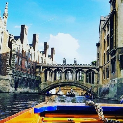 a boat parked on the side of a building